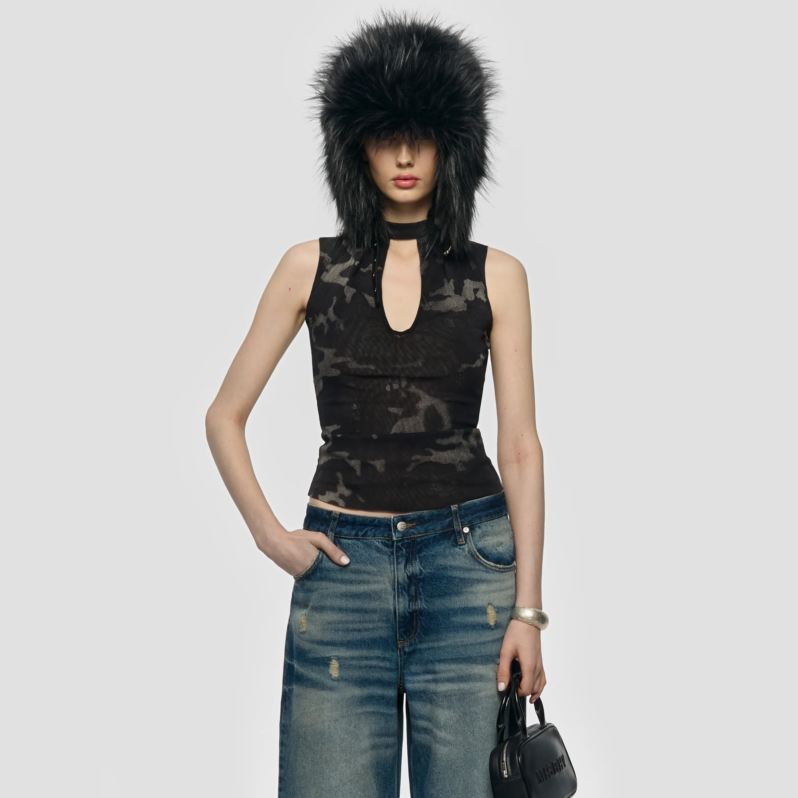 Camo Mesh Tank Top - Image 6