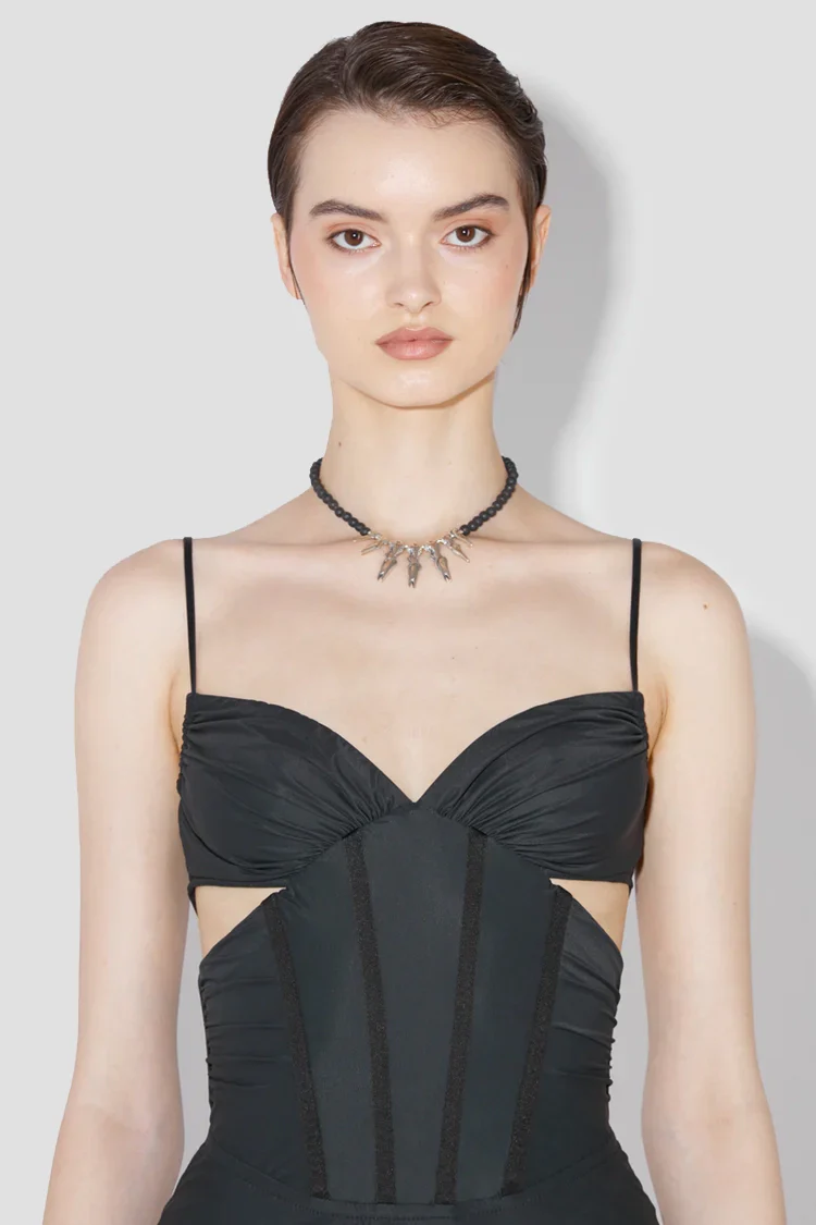 Corset Mini Dress - Image 5