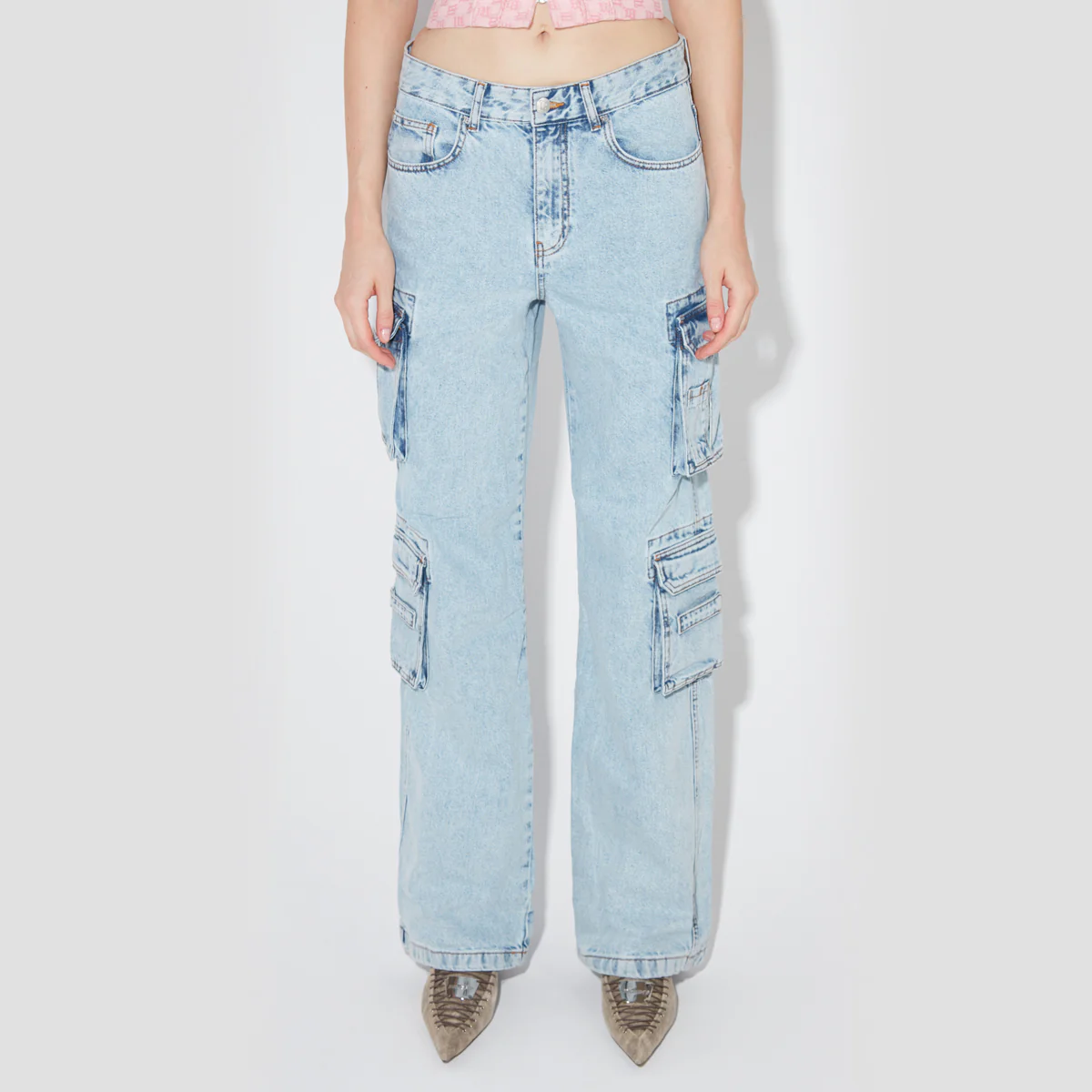 Denim Skater Trousers - Image 5