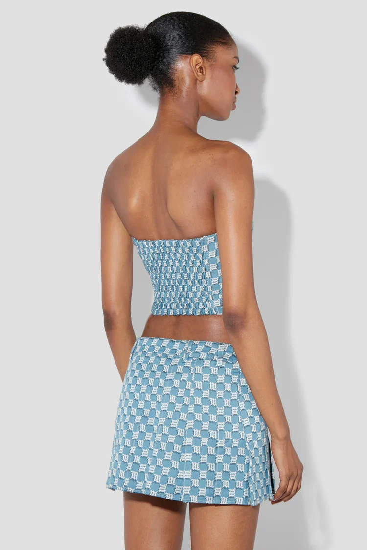 Jacquard Canvas Monogram Corset Top - Image 3