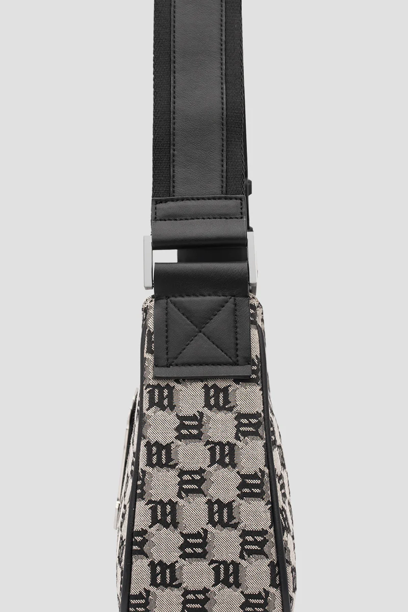 Jacquard Monogram Shoulder Bag Medium - Image 4