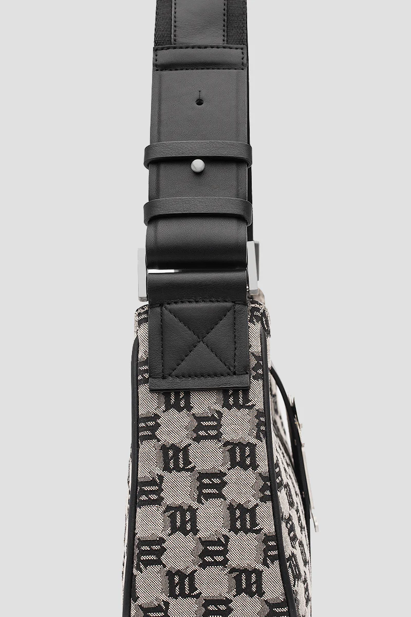 Jacquard Monogram Shoulder Bag Medium - Image 5