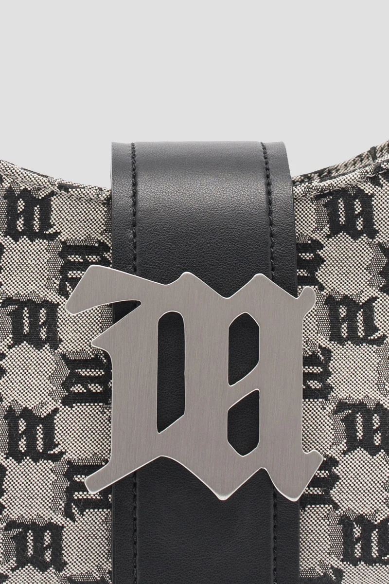 Jacquard Monogram Shoulder Bag Small - Image 4